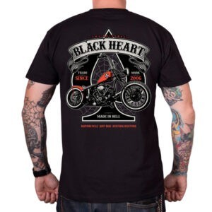 BLACK HEART Orange Chopper čierna - M