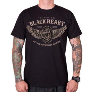 BLACK HEART Wings čierna - M