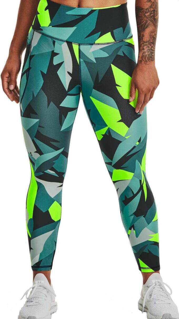 Dám. 7/8 legíny UNDER ARMOUR Printed Farba: Svetlozelená