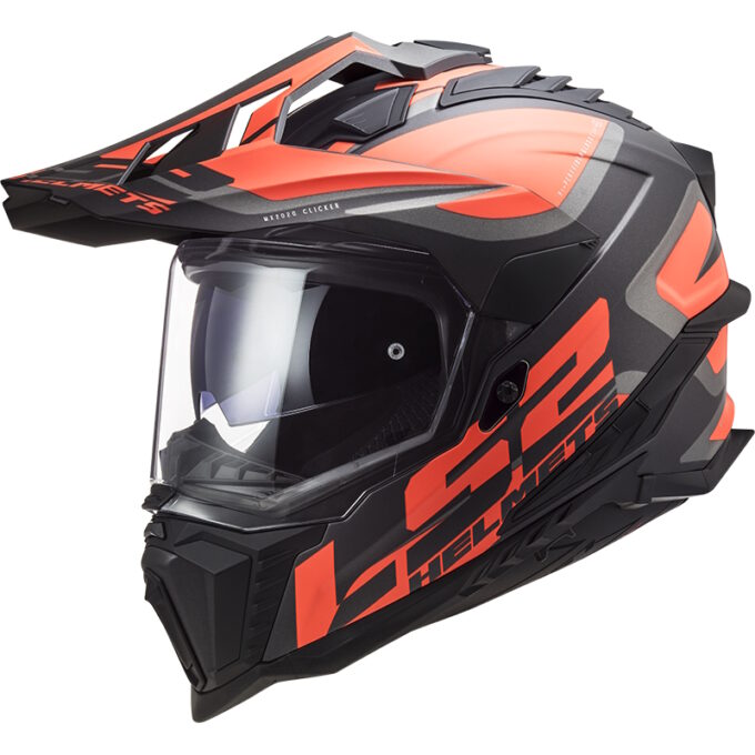 LS2 LS2 MX701 Explorer Alter Matt Black Fluo Orange - XXS (51-52)