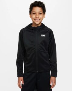 NIKE B NK TF Chl. bunda HOODIE FZ GFX 1 Farba: čierna