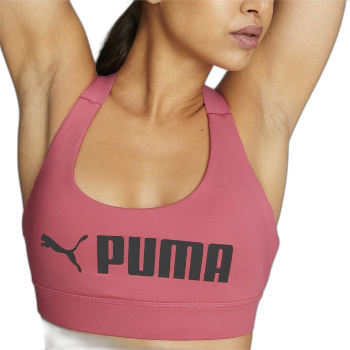 PUMA Dám. top Mid Impact Puma Fit Farba: Fuchsia