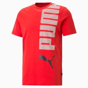 PUMA Pán. tričko Ess Logo Lab Tee Farba: červená