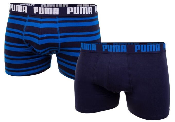 Puma Heritage Stripe Boxer 2P Farba: Modrá
