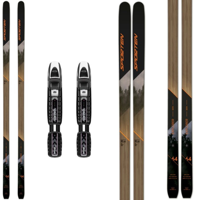 Sporten Bežecké lyže Explorer Skin Farba: Biela