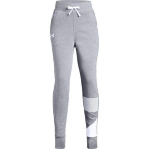 Under Armour Rival Jogger Steel Light Heather/White - YS