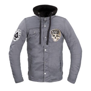 W-TEC Black Heart Garage Built Jacket tmavo šedá - S