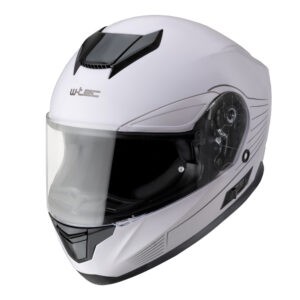 W-TEC Yorkroad Solid White Grey Glossy - XS (53-54)