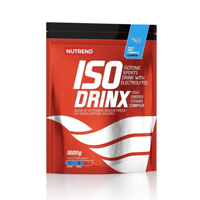 Nutrend Isodrinx with caffeine 1000 g modrá malina