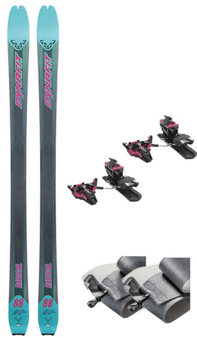 Dynafit Radical 88 Ski + Dynafit Radical Binding + Radical Skin W 174 cm